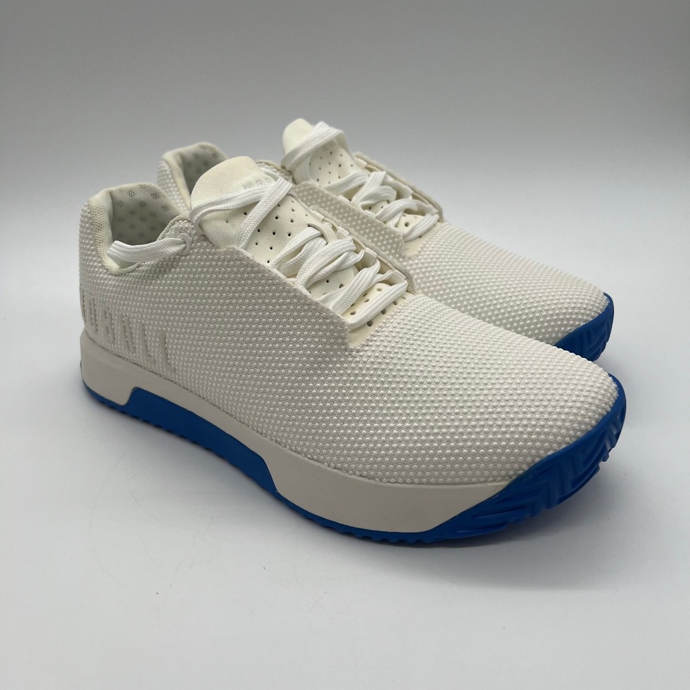 NOBULL Ivory Blue SuperFabric Trainer Mens 9 Womens 10.5 VA4833 Ivory Blue